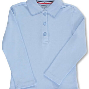 Long Sleeve Light Blue Polo Size 2T